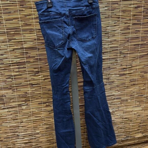 Flare Penny Pull on Jeans in Rich Blue Size 25 - Picture 3 of 3